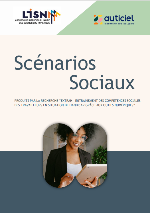 Affiche des Scéanrios sociaux par la LISN et Auticiel